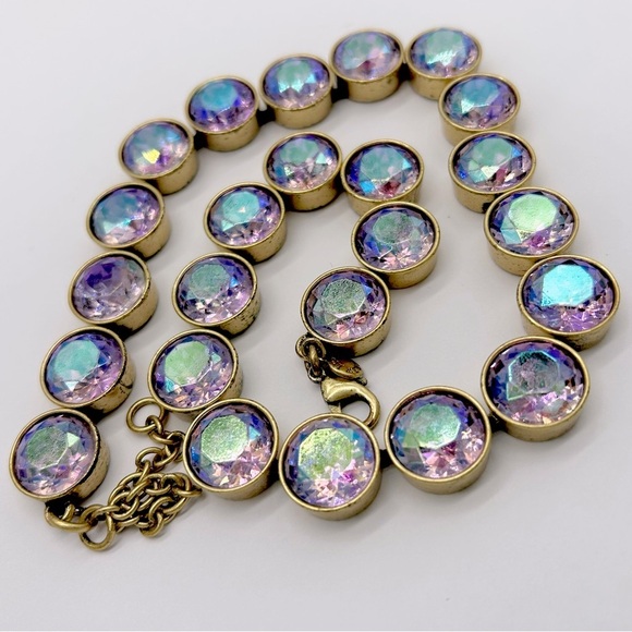 J. Crew Crystal AB Brulee Necklace - Picture 2 of 6